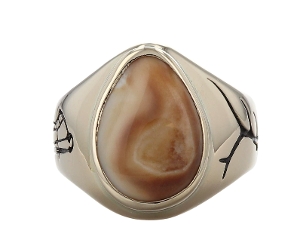 Gents Elk Ivory Ring